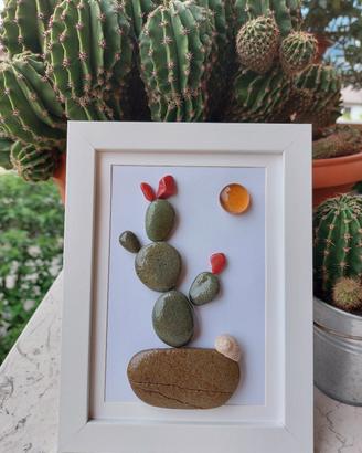 quadretto mosaico cactus