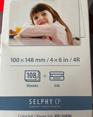 Carta fotografica e cartuccia per Canon Selphy