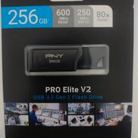 Chiavetta USB 3.2 pny pro elite v2 256gb