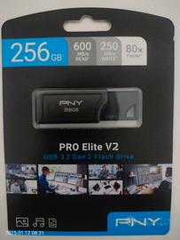 Chiavetta USB 3.2 pny pro elite v2 256gb