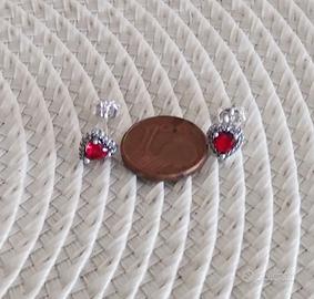 Orecchini In Argento 925 a Forma Di Cuore "NUOVI"