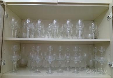 60 Bicchieri in cristallo boemia