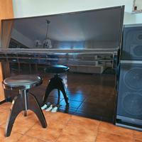 Pianoforte a muro KLINGMANN nero lucido
