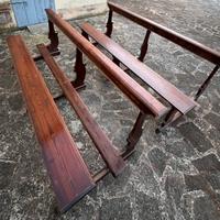 Panche da chiesa con inginocchiatoio
