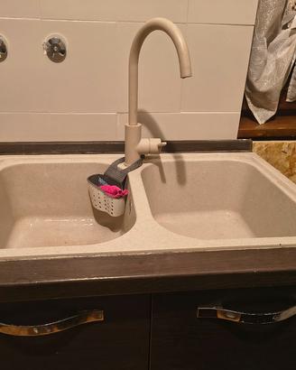 lavello a 2 vasche miscelatore compreso