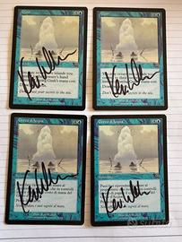 Gush Signed set 4x - Magic the Gathering