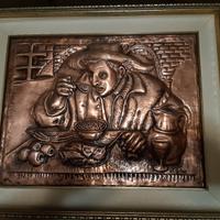 Quadro incorniciato in rame 
