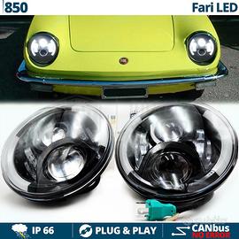 FARI Full LED Anteriori 7" PER FIAT 850 Angel Eyes