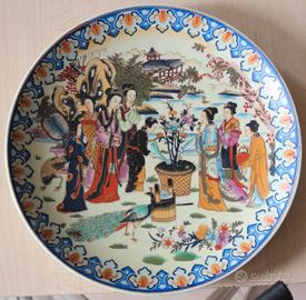 Set 5 piatti decorativi vintage in stile Satsuma