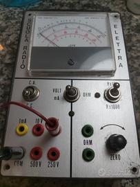 TESTER VOLTOMETRO SCUOLA RADIO ELETTRA FUNZIONANTE