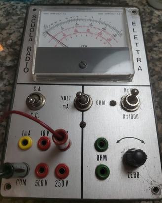 TESTER VOLTOMETRO SCUOLA RADIO ELETTRA FUNZIONANTE