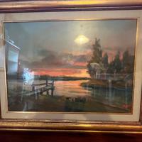 Pontile sul fiume pittore Millus