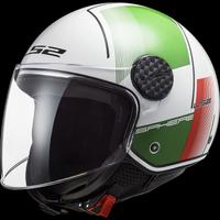 Casco ls2 of558 sphere lux firm white green red