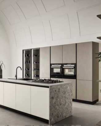 Cucina ISOLA gola con elettrodomestici come foto