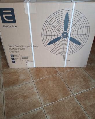 Ventilatore a piantana metal black design