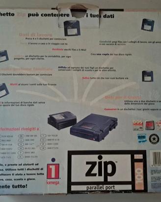 iomega zip funzionante con 3 dischi