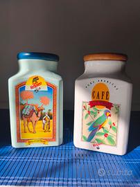 4 Barattoli Caffè Vergnano Vintage - Set Completo
