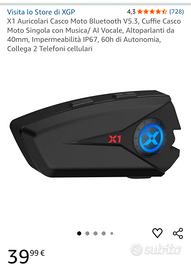 auricolari casco moto XGP X1