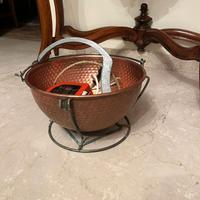 Raro CHICCO Bongo Paiolo Automatico Elettrico rame