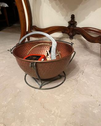 Raro CHICCO Bongo Paiolo Automatico Elettrico rame