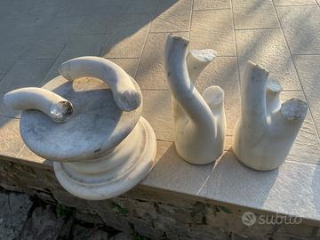 Colonna in gesso rotta