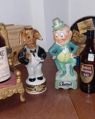 LOTTO 6 CERAMICHE/BOTTIGLIE VUOTE WHISKEY/BOURBON