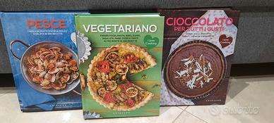 3 libri -  vegetariano cioccolato pesce GRIBAUDO 