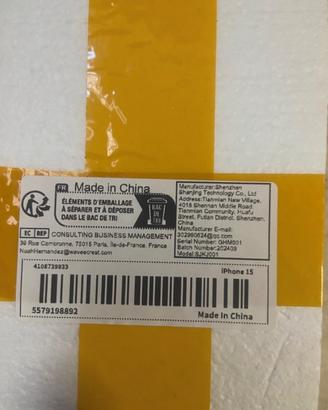 Scatola n.3 vetrino per iphone 15 nuovi