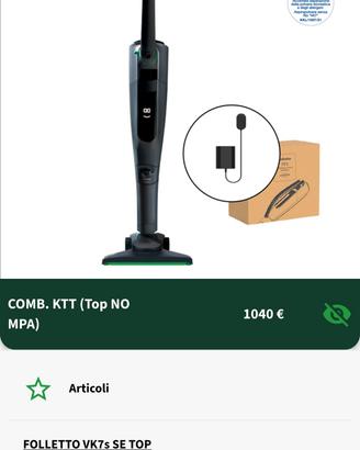 folletto vk7s aspirapolvere nuova 