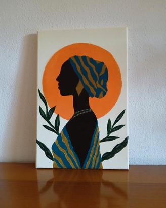 Quadro con soggetto africano