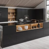 Cucina in Fenix opaco e top HPH | dimensioni 300 c