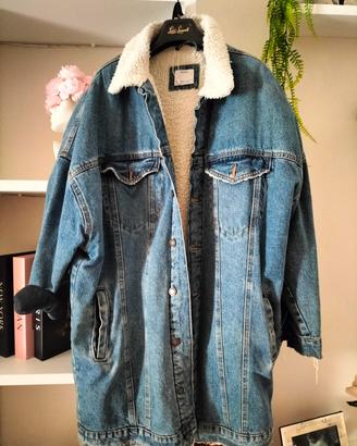  Giacca di jeans invernale,calda e spessa