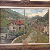 LAMBERTO LAMBERTI OLIO, AUTENTICATO 50X70 INCORNIC