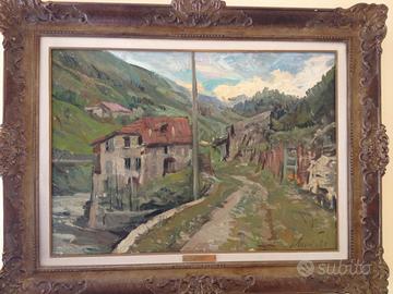 LAMBERTO LAMBERTI OLIO, AUTENTICATO 50X70 INCORNIC