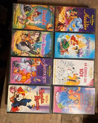 Lotto VHS Disney originali – 18 pezzi totali