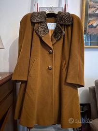 URIC Cappotto di lana donna marrone  70% lana 30%