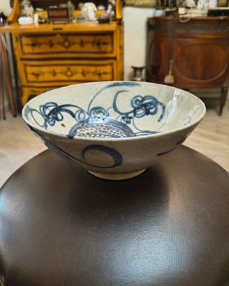 Antica Ciotola Ceramica Orientale annamese Sometsu