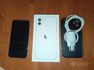 iPhone cellulare apple 11 bianco 128 G telefonino 