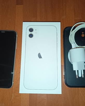 iPhone cellulare apple 11 bianco 128 G telefonino 