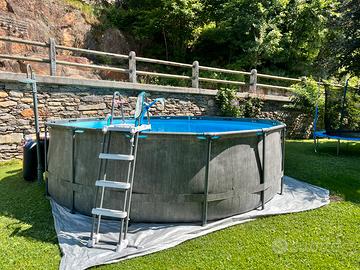 Piscina fuori terra intex frame Greywood