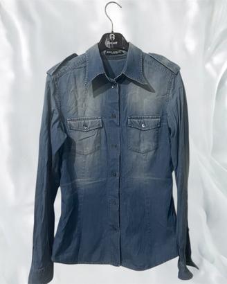 Camicia Dolce&gabbana Donna colore blu,Taglia 44