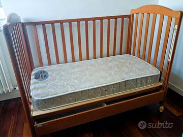 Lettino Foppapedretti con materasso Permaflex