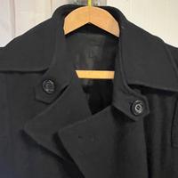 Cappotto Vintage Uomo Pura Lana  Nero