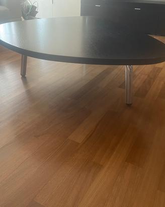 Tavolino soggiorno design venghe e acciaio