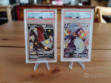 Charizard V e Charizard Vmax gradate PSA 9