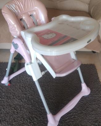 Brevi seggiolone hello kitty gioco pappa e ninna