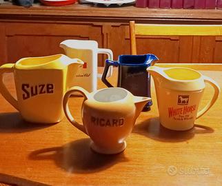 Cinque brocche per acqua vintage. Saldi!