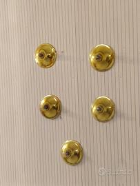 5 applique ottone anni 70'