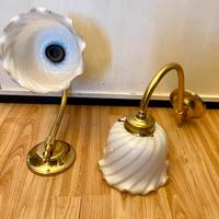 Splendida coppia di grandi applique di Murano