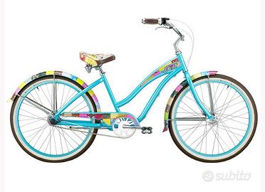 Bici da donna FELT turchese patchwork scatto fisso